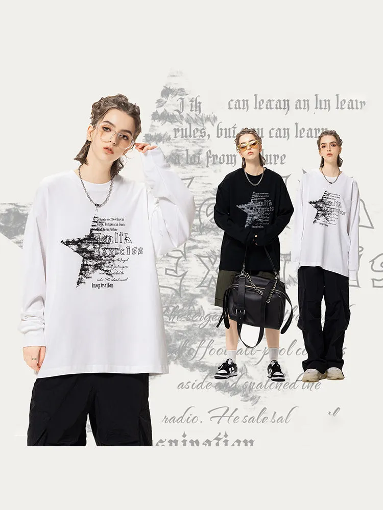 Casual Star Print Hoodie sold by Oeyes product image thumbnail 3