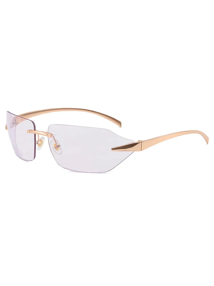 Frameless Square Sunglasses sold by Oeyes product image thumbnail 5