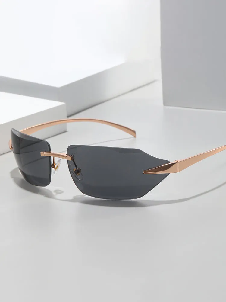 Frameless Square Sunglasses sold by Oeyes