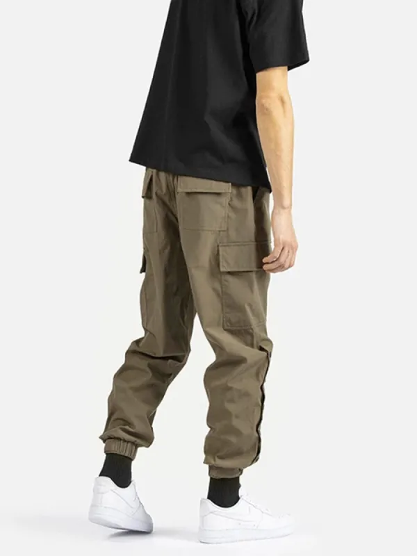 Straight Tie Feet Sports Cargo Pants sold by Oeyes