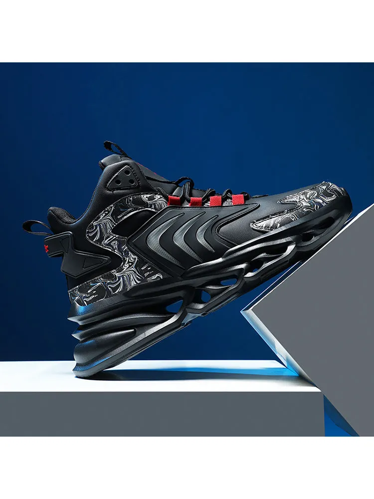 Winter Leather Blade Bottom Men'S Shoes Thick Bottom Clunky Sneaker Running Shoes Sports Shoes sold by Oeyes product image thumbnail 2