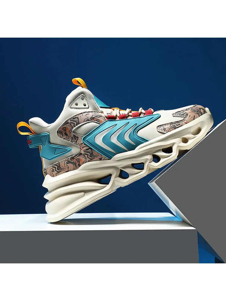 Winter Leather Blade Bottom Men'S Shoes Thick Bottom Clunky Sneaker Running Shoes Sports Shoes sold by Oeyes product image thumbnail 4