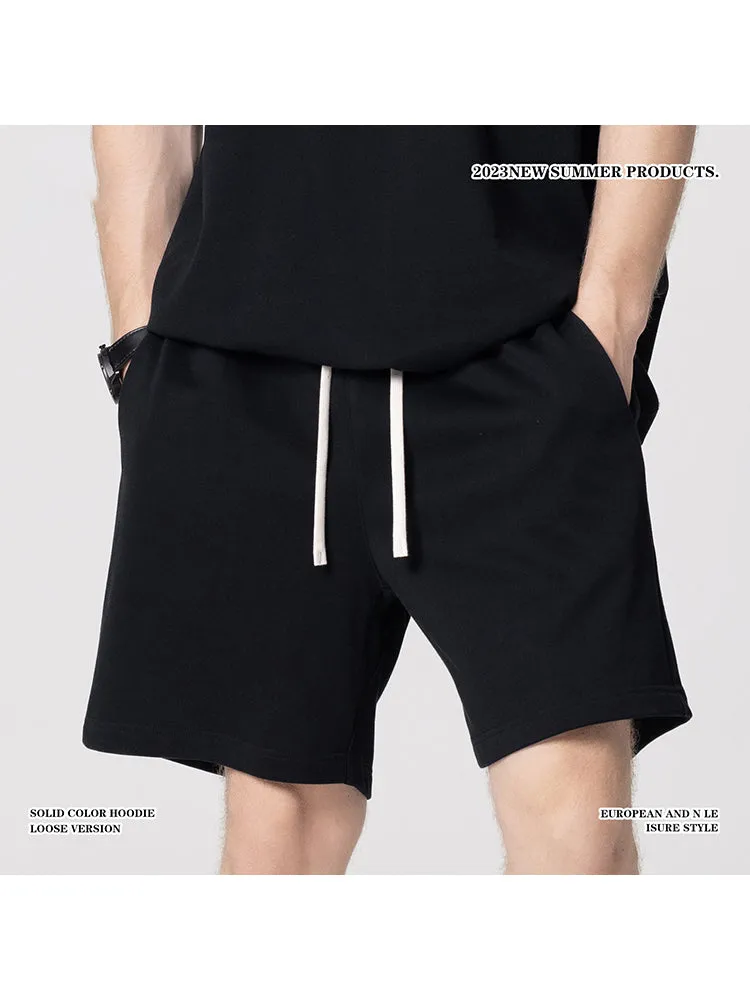 Wool Thread Waist Casual Loose Sporty Athletic Shorts sold by Oeyes