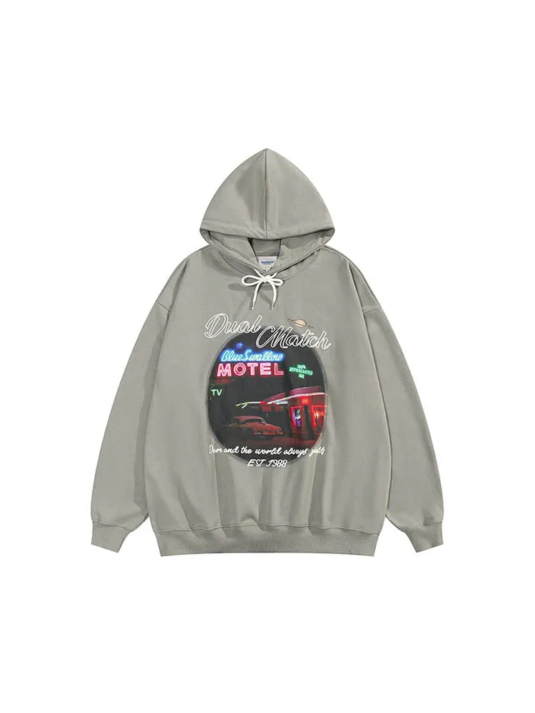 Men'S Hoodies With Motel Graphic Print sold by Oeyes product image thumbnail 2