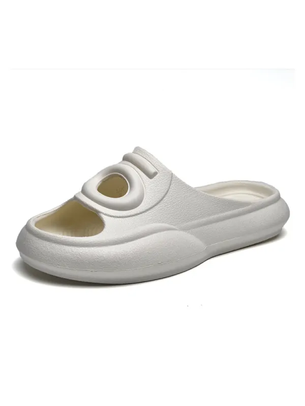 Men's Rubber Big-Eyed Astronaut Casual Outdoor Beach Slippers sold by Oeyes