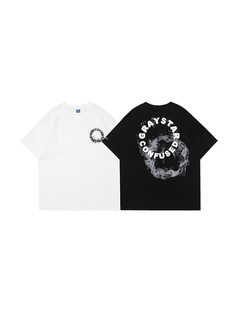 Letter Print Washed T-Shirt sold by Oeyes product image thumbnail 5