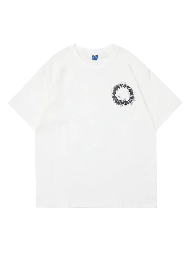 Letter Print Washed T-Shirt sold by Oeyes product image thumbnail 4