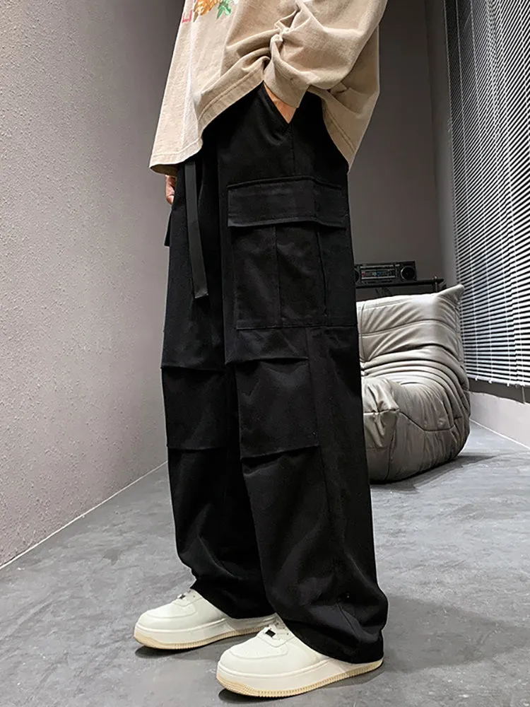 Loose-Fitting Multi-Pocket Cargo Pants sold by Oeyes product image thumbnail 4