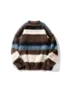 Men'S Knit Stripes Sweaters sold by Oeyes