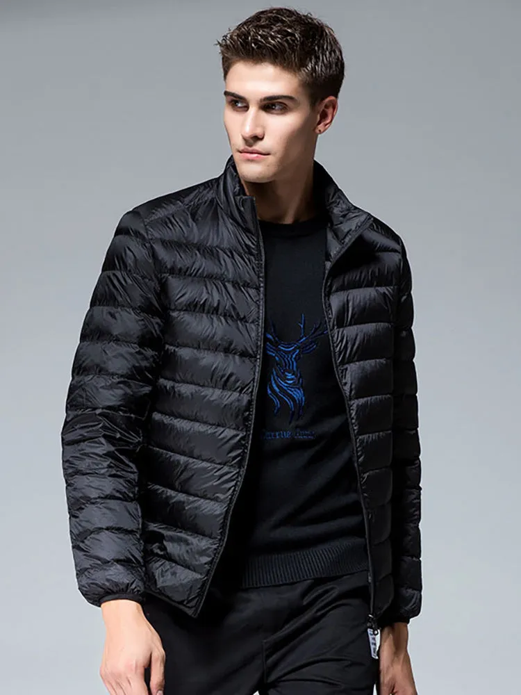 Light Solid Color Warm Down Coats sold by Oeyes product image thumbnail 2