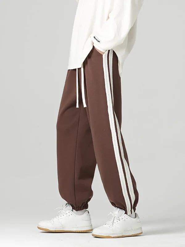 Striped Drawstring Jogger sold by Oeyes
