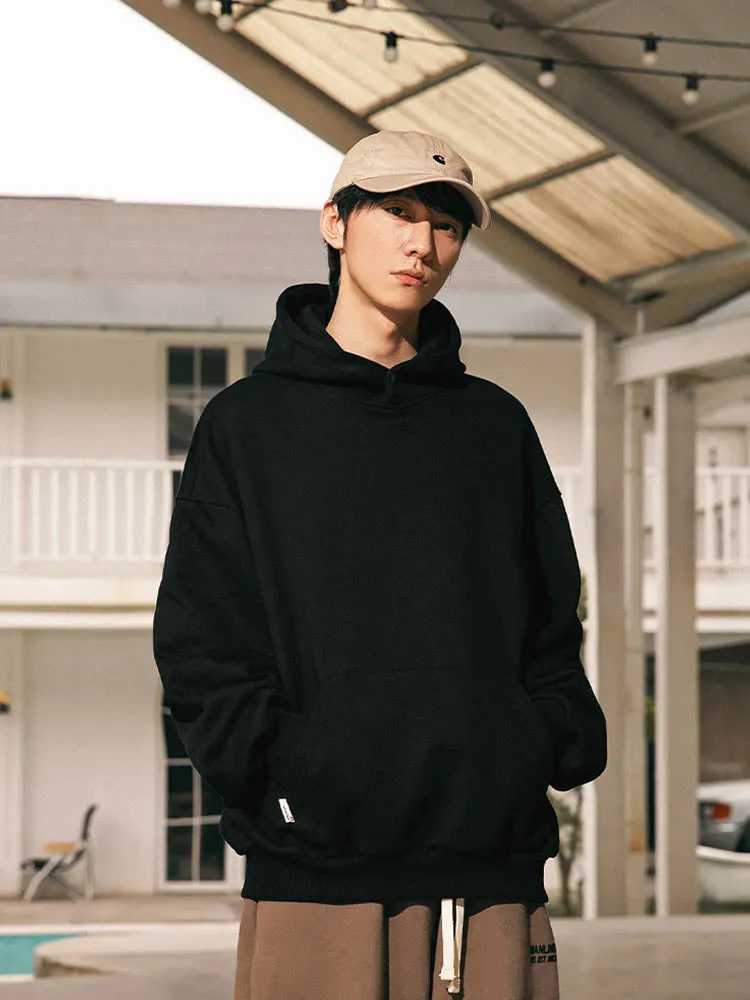 Men'S Retro Oversize Basic Hoodies sold by Oeyes product image thumbnail 2