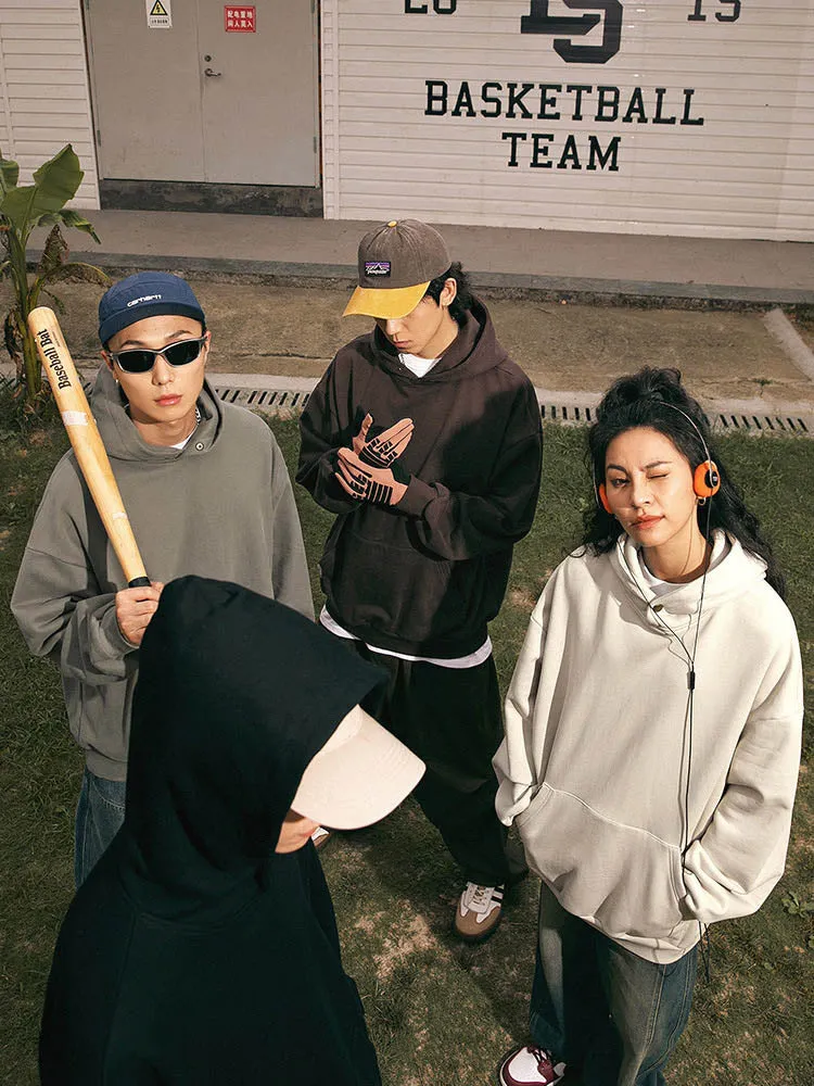 Men'S Retro Oversize Basic Hoodies sold by Oeyes product image thumbnail 5