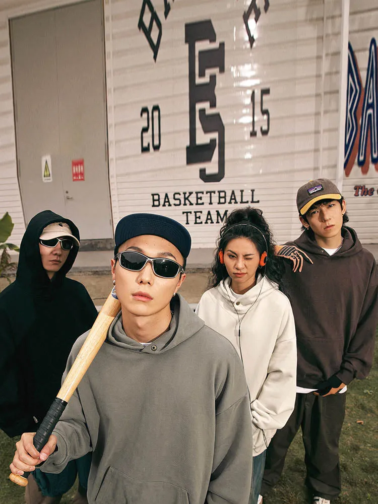 Men'S Retro Oversize Basic Hoodies sold by Oeyes product image thumbnail 3