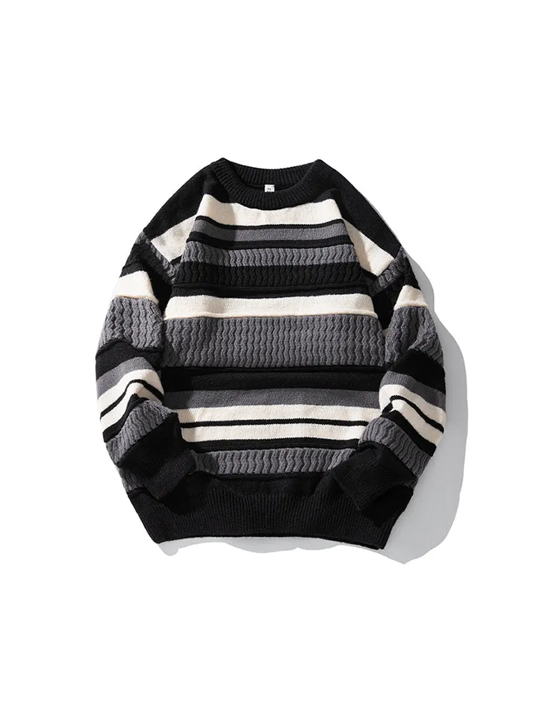 Men'S Stripes Knit Sweaters sold by Oeyes product image thumbnail 5