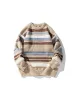 Men'S Stripes Knit Sweaters sold by Oeyes