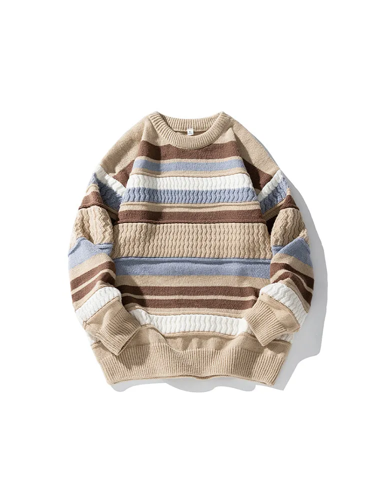 Men'S Stripes Knit Sweaters sold by Oeyes product image thumbnail 4