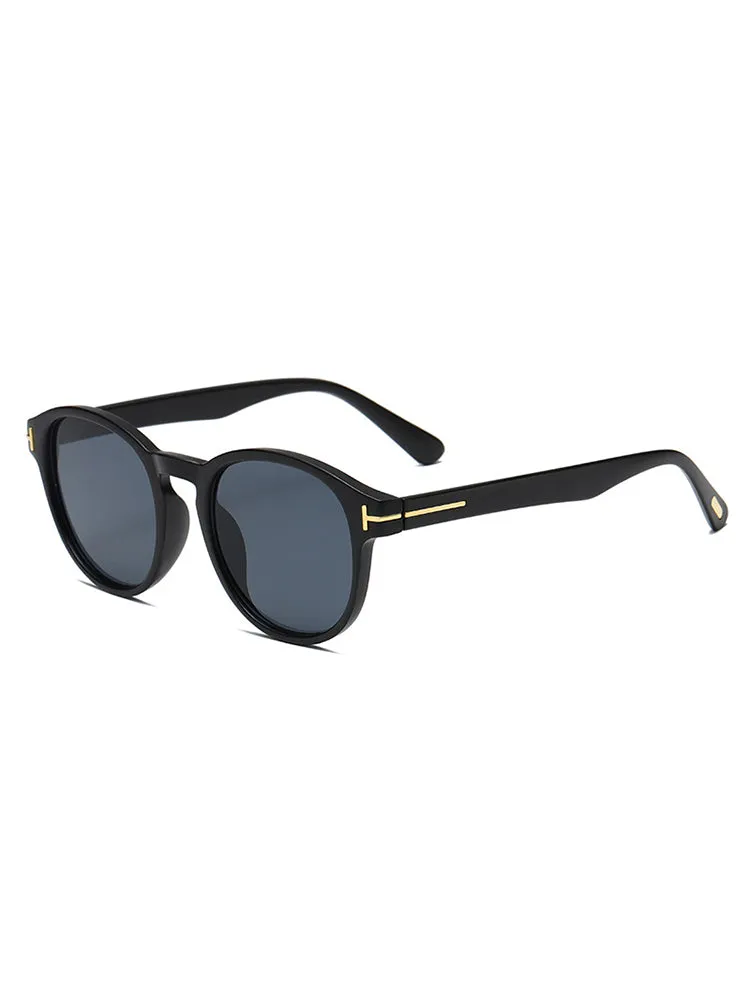 Men'S Round Sunglasses With Gold Side sold by Oeyes product image thumbnail 2