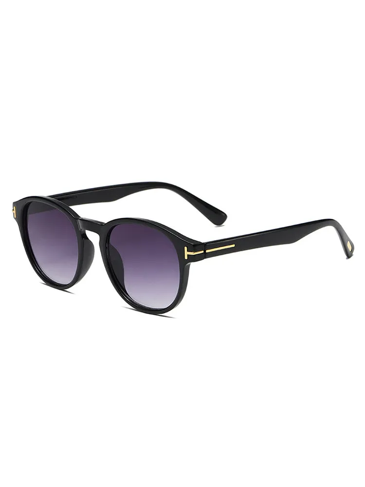 Men'S Round Sunglasses With Gold Side sold by Oeyes product image thumbnail 3