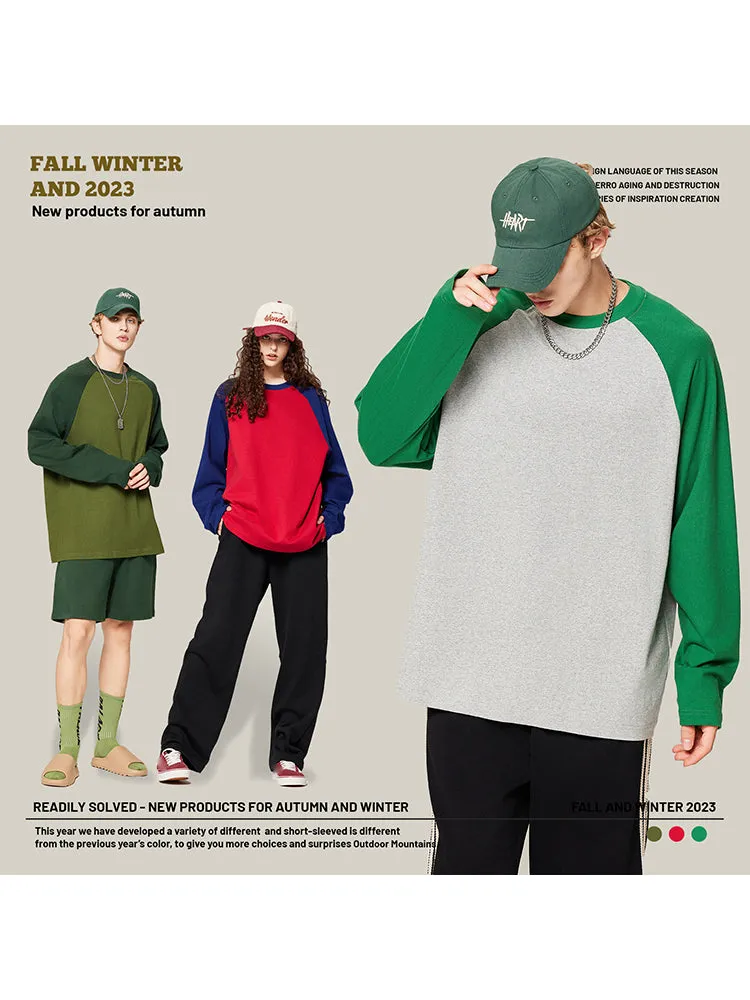 Vintage Raglan Men's Long-Sleeved T-shirts sold by Oeyes product image thumbnail 2