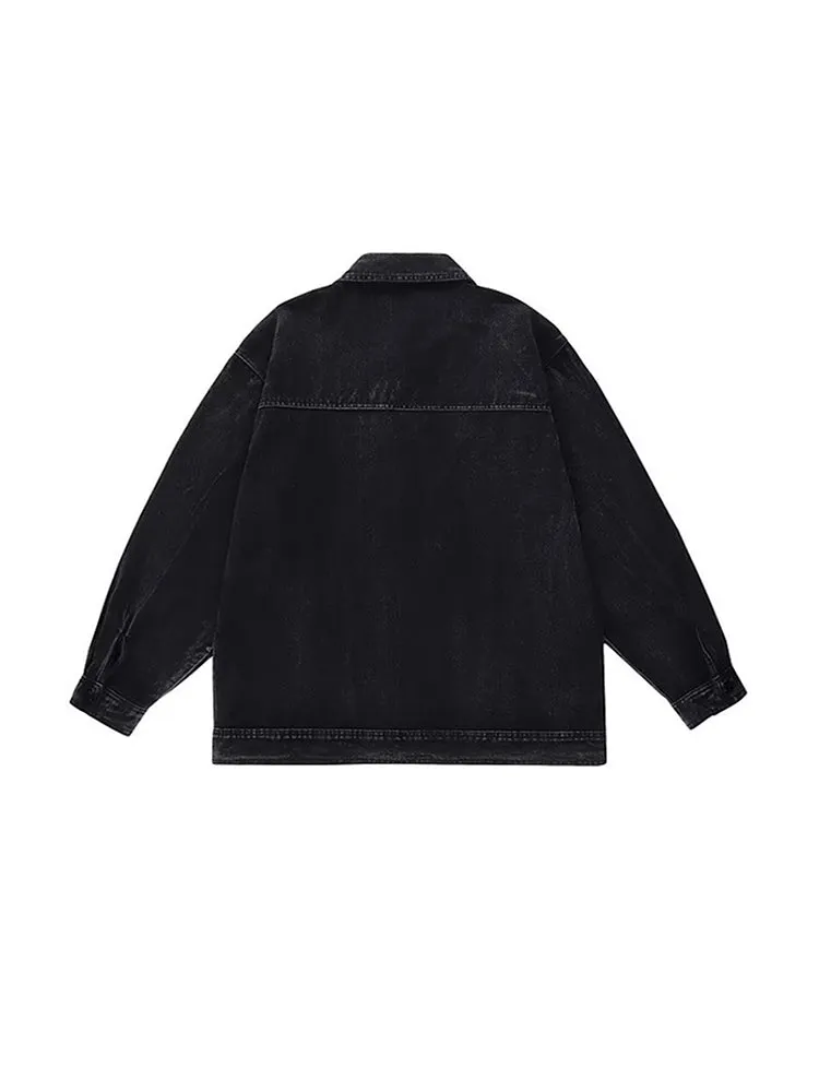 Men'S Mud Denim Jacket sold by Oeyes product image thumbnail 4