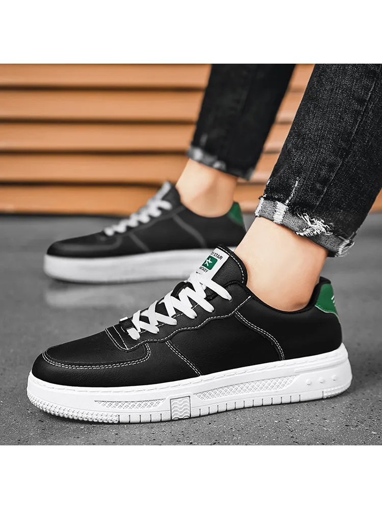 New Low Top Leather Casual White Classic Flat Shoes sold by Oeyes product image thumbnail 2