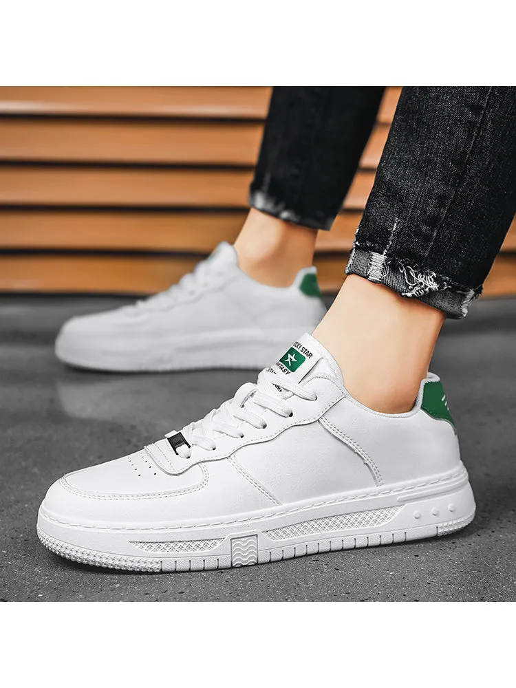New Low Top Leather Casual White Classic Flat Shoes sold by Oeyes product image thumbnail 5
