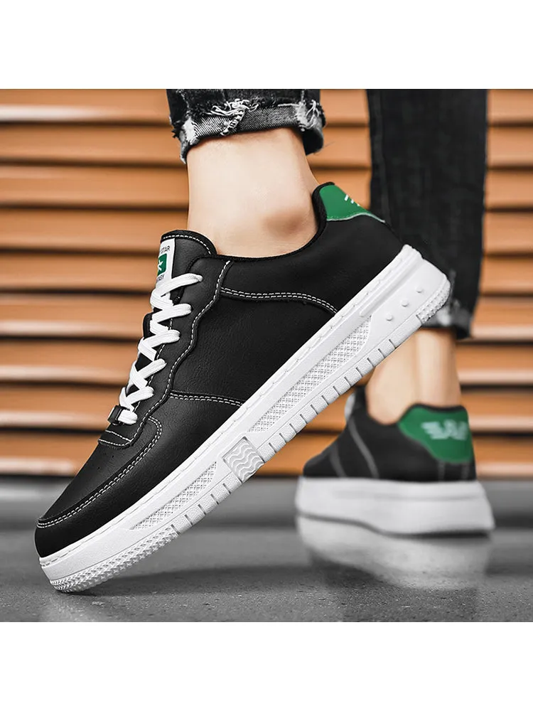 New Low Top Leather Casual White Classic Flat Shoes sold by Oeyes product image thumbnail 3