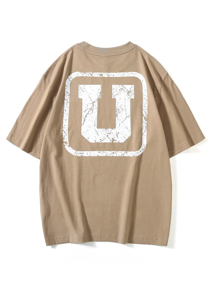 Loose Dispensing Process Solid Color Men'S T-Shirt sold by Oeyes