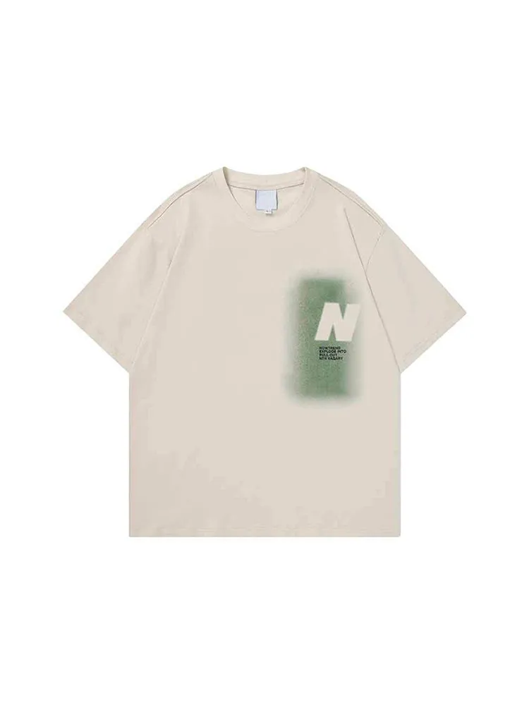 Print Street Fashion Niche Minimalist T-Shirt sold by Oeyes product image thumbnail 2