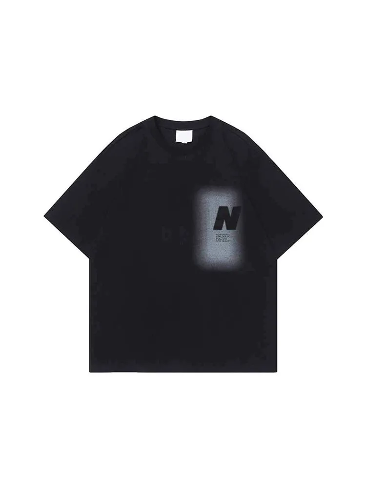 Print Street Fashion Niche Minimalist T-Shirt sold by Oeyes product image thumbnail 4