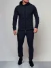 Men'S Outdoor Sports Casual Sweatshirt Solid Colour Cardigan Hoodie Set sold by Oeyes