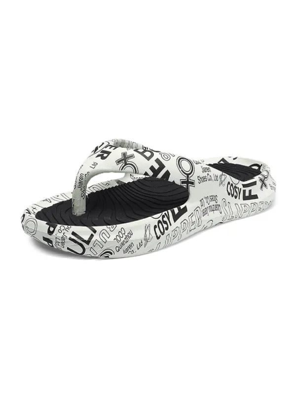 Outwear Thick Sole Soft Anti-Slip Eva Men'S Flip-Flops sold by Oeyes
