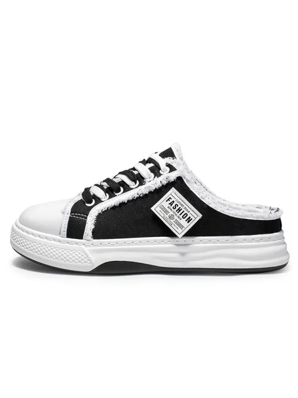 New Thick Sole Trendy Padded Trim Breathable Canvas Shoes sold by Oeyes