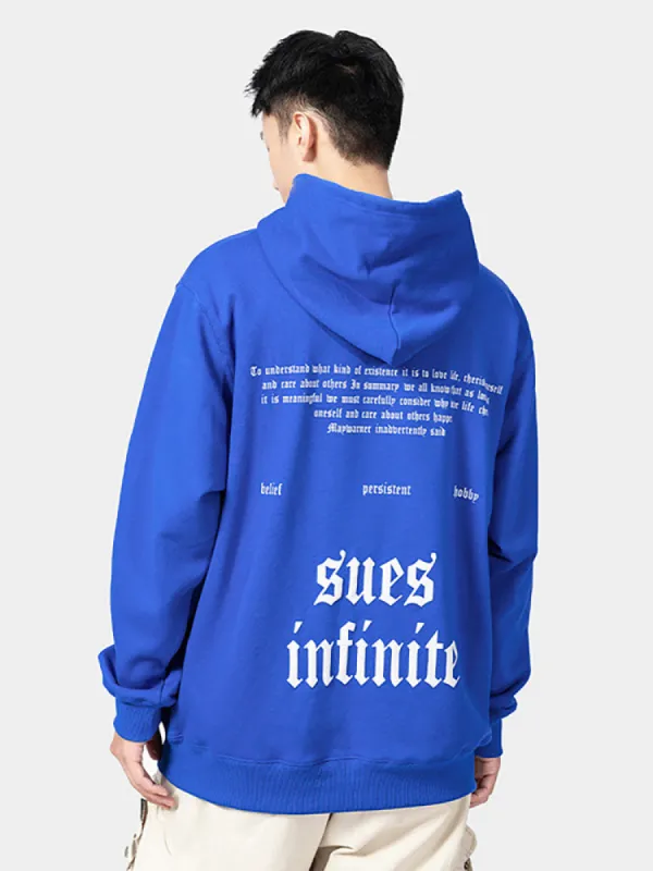 Foam Letter Print Hoodie sold by Oeyes