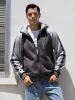 Retro Contrast Color Hoodies Jacket sold by Oeyes
