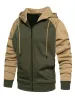 Retro Contrast Color Hoodies Jacket sold by Oeyes