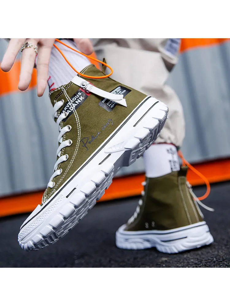 New High Top Breathable Canvas Fashionable Shoes sold by Oeyes product image thumbnail 5