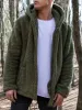 Casual Solid Color Lambswool Coat sold by Oeyes