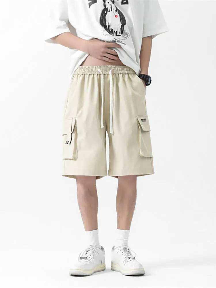 Casual Multi-Pocket Drawstring Cargo Shorts sold by Oeyes product image thumbnail 4