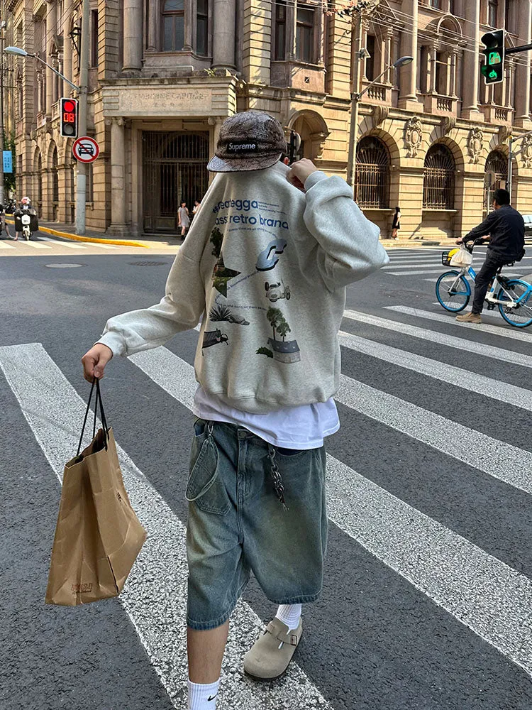 Men'S Crewneck Hoodies sold by Oeyes product image thumbnail 2