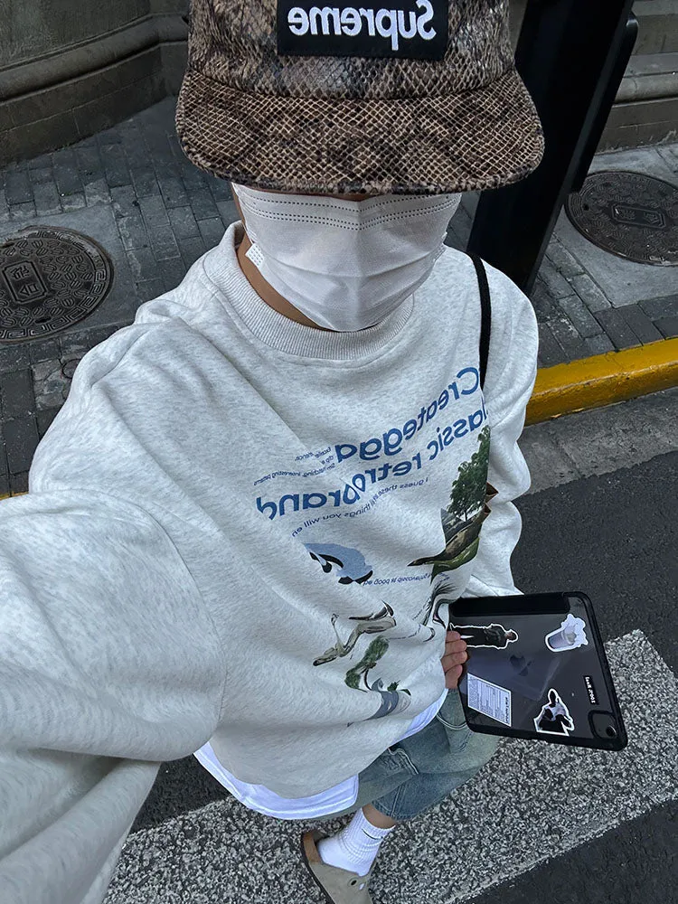 Men'S Crewneck Hoodies sold by Oeyes product image thumbnail 4