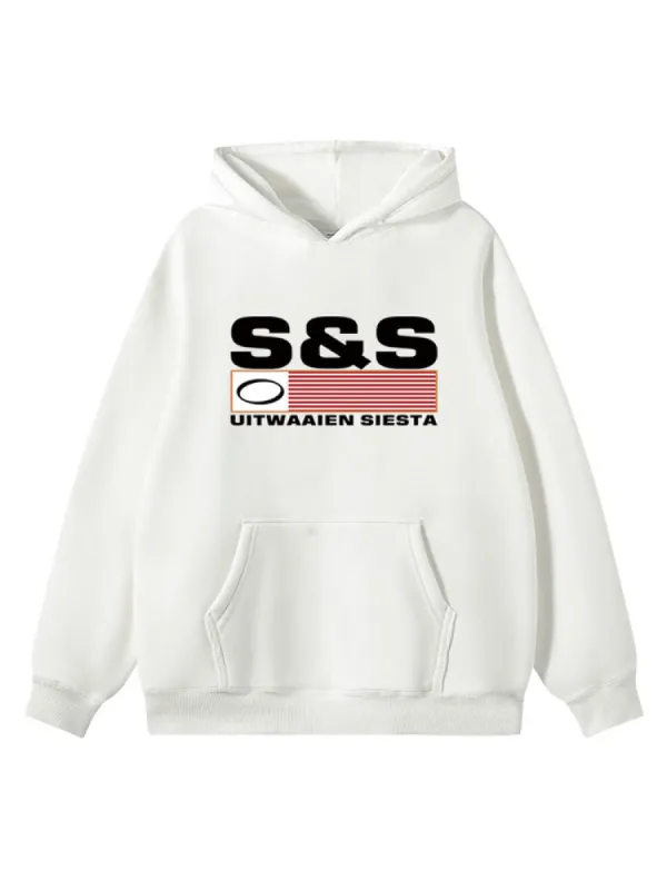 Retro Velvet Print Hoodie sold by Oeyes