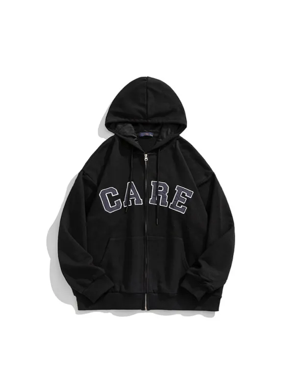 Retro Letter Embroidery Jacket sold by Oeyes