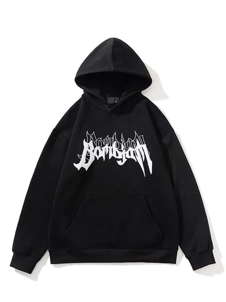 New Loose Embroidered Letters Hoodies sold by Oeyes