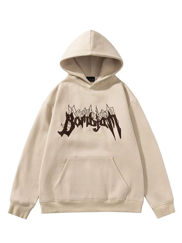 New Loose Embroidered Letters Hoodies sold by Oeyes product image thumbnail 3