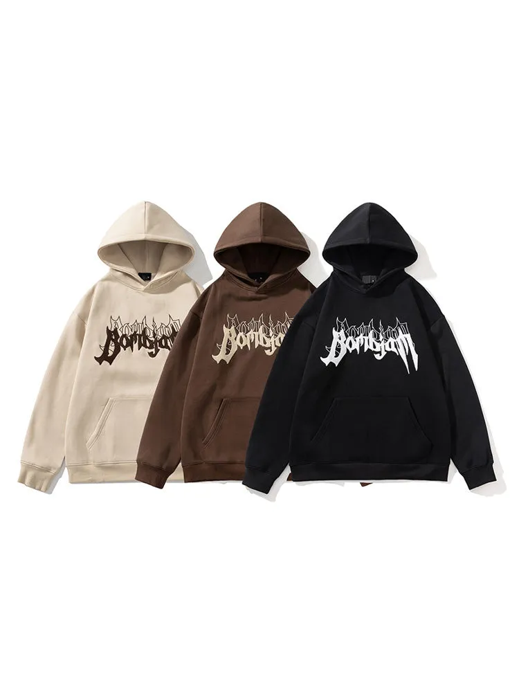 New Loose Embroidered Letters Hoodies sold by Oeyes product image thumbnail 4