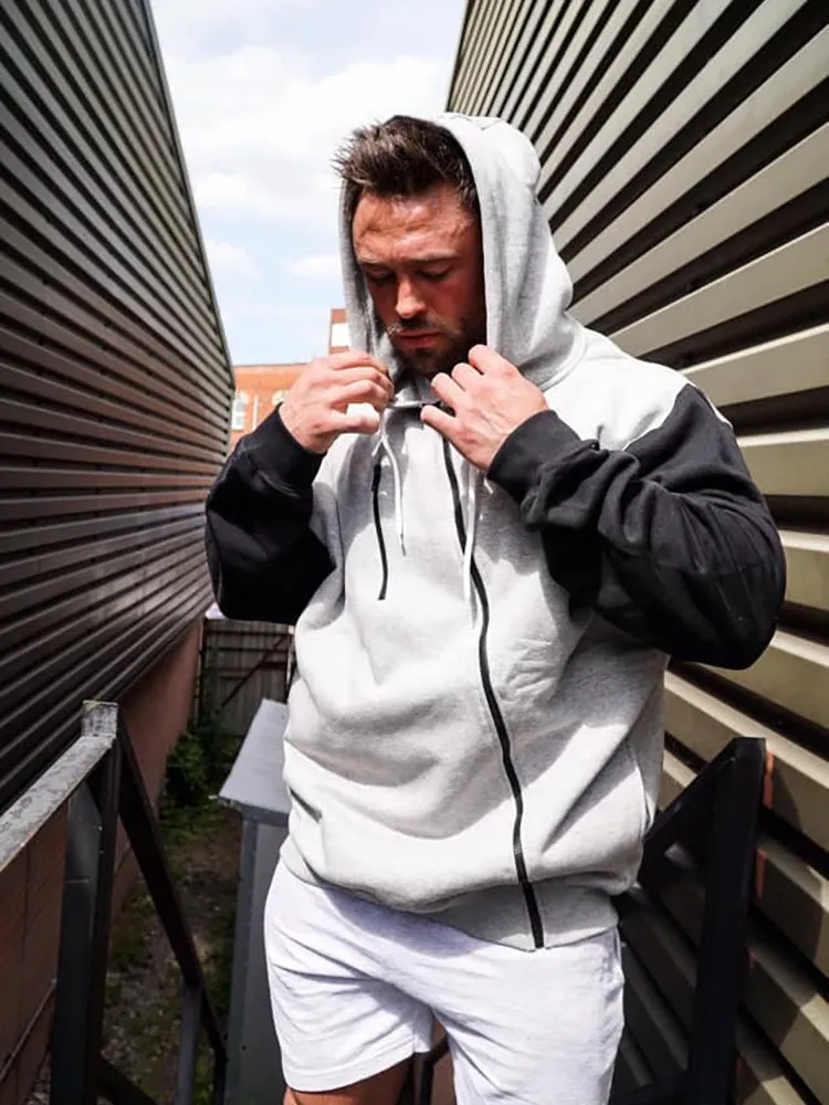 Men'S Spliced Loose Hoodies sold by Oeyes