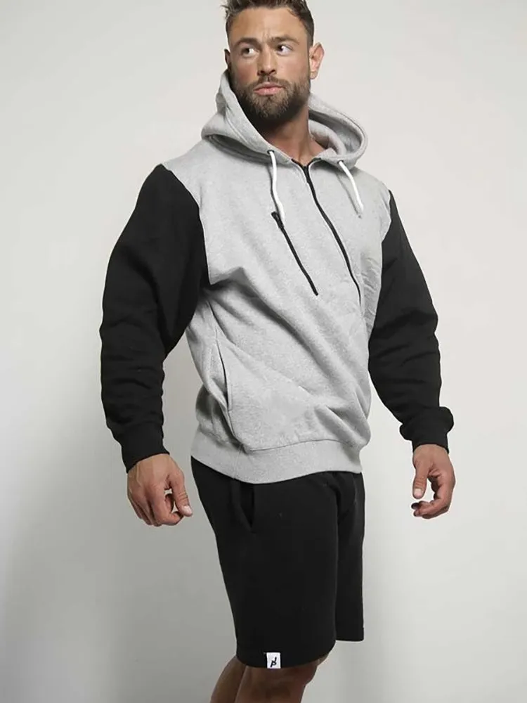 Men'S Spliced Loose Hoodies sold by Oeyes product image thumbnail 4