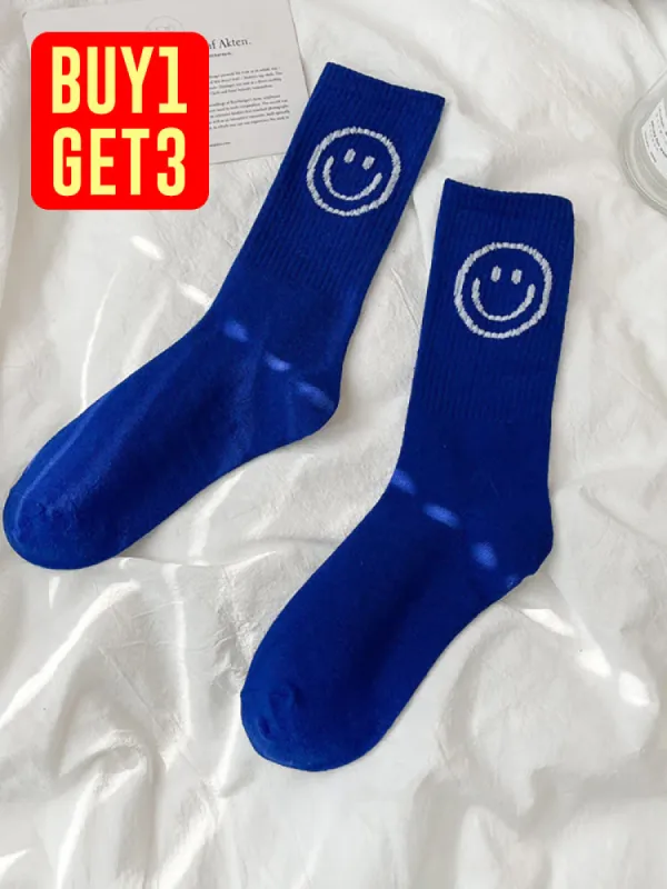 Three Pairs Stuffed Letters Winter New Socks sold by Oeyes